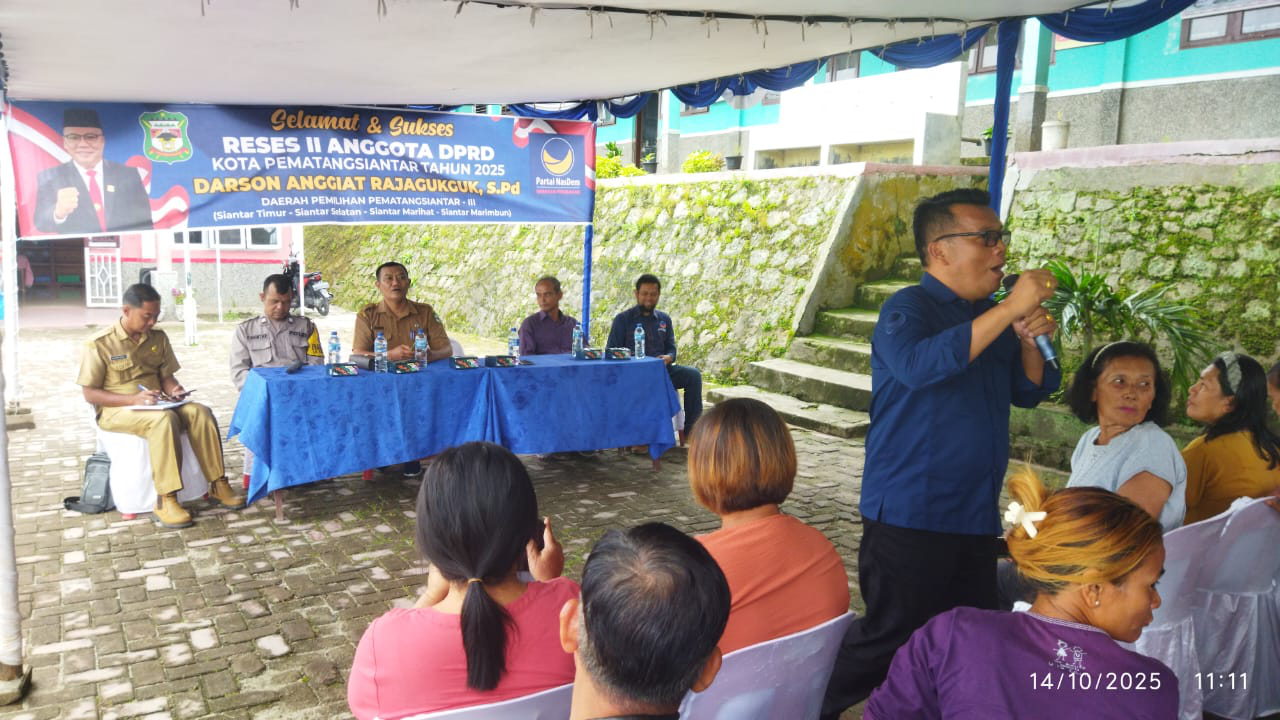 Darson A Rajagukguk Serap Aspirasi Warga Siantar Marimbun, Respon Cepat Keluhan di Lokasi Reses