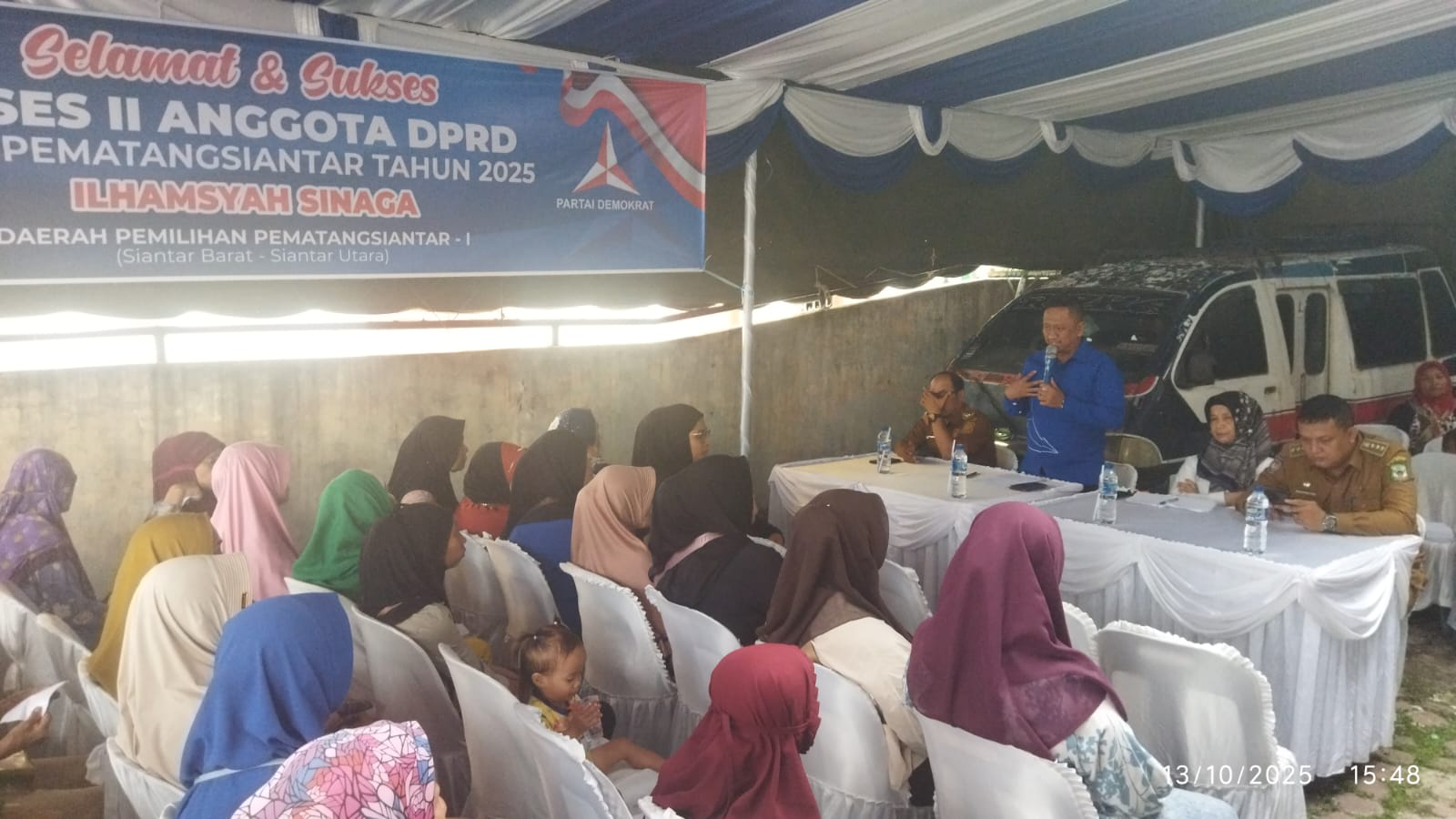 Anggota DPRD Siantar Ilhamsyah Sinaga tampung Aspirasi Warga lewat Reses II