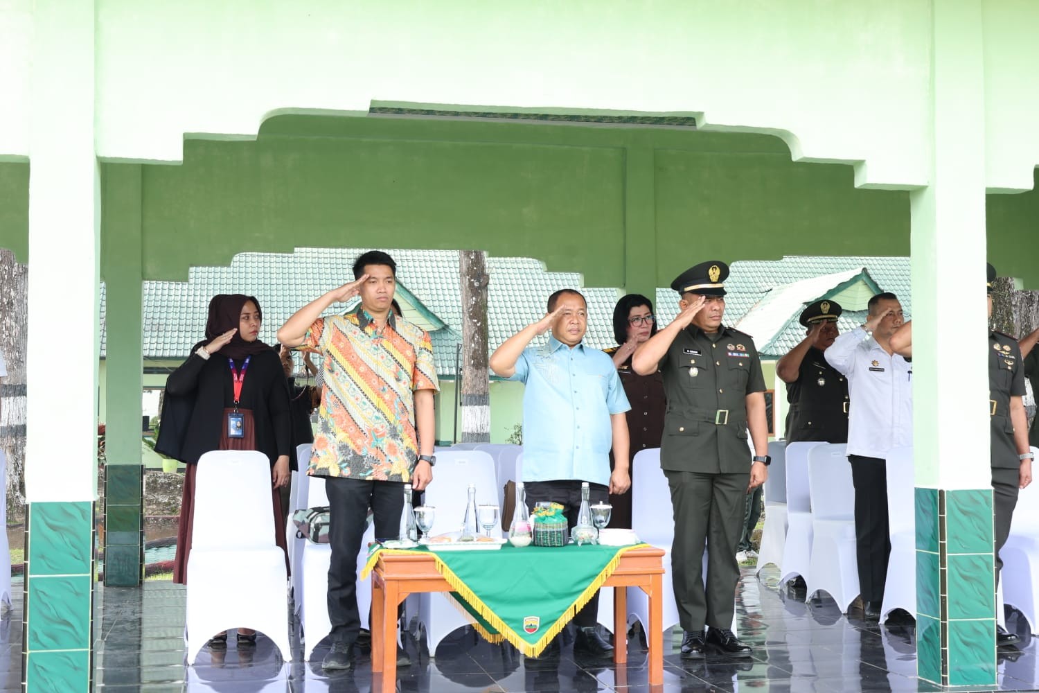 Ketua DPRD Kota Pematangsiantar, hadiri Upacara di Rindam I/BB