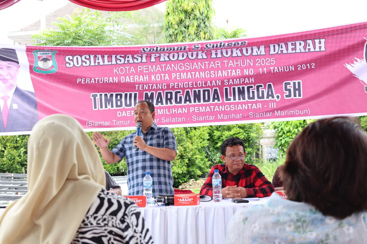 Saran Jurnalis dan Mahasiswa Ditampung Ketua DPRD Siantar saat Sosialisasi Perda Pengelolaan Sampah